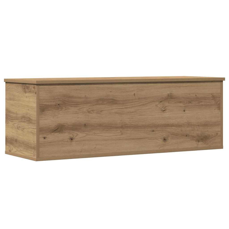 vidaXL Tároló Doboz tárolóval kézműves tölgy 102 x 35 x 35 cm Faanyag