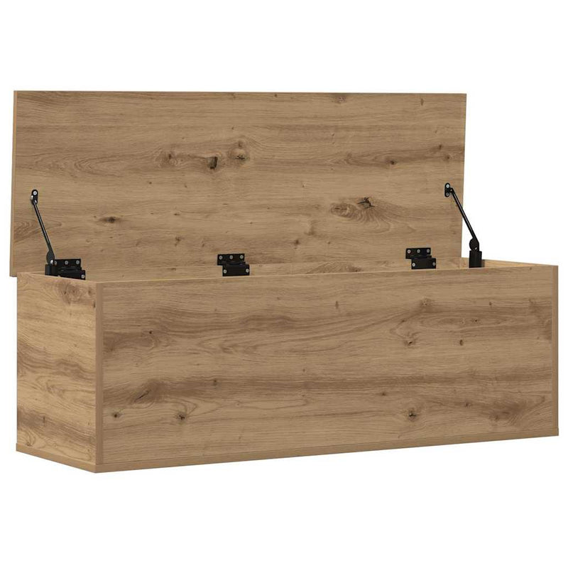 vidaXL Tároló Doboz tárolóval kézműves tölgy 102 x 35 x 35 cm Faanyag