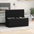 vidaXL Tároló Doboz tárolóval Fekete tölgy 102 x 35 x 35 cm Faanyag