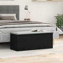 vidaXL Tároló Doboz tárolóval Fekete tölgy 102 x 35 x 35 cm Faanyag