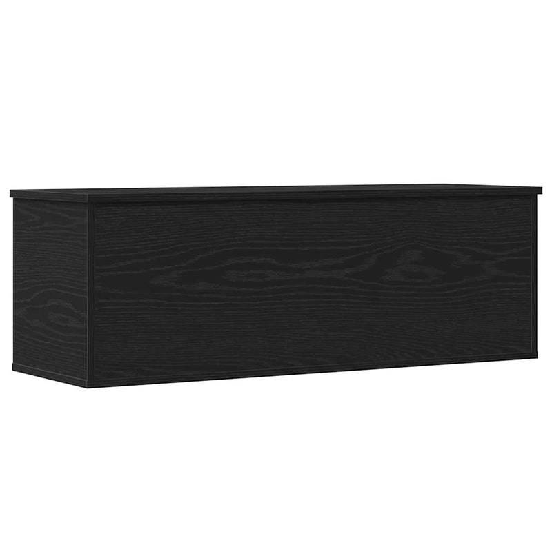 vidaXL Tároló Doboz tárolóval Musta tammi 102 x 35 x 35 cm Faanyag