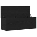 vidaXL Tároló Doboz tárolóval Fekete tölgy 102 x 35 x 35 cm Faanyag