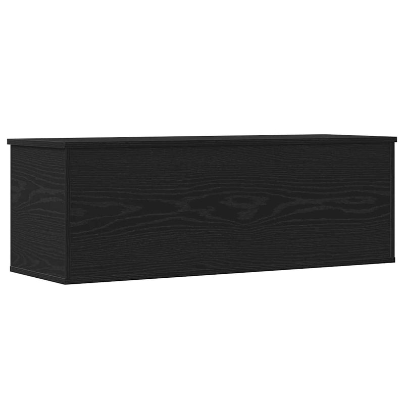 vidaXL Tároló Doboz tárolóval Musta tammi 102 x 35 x 35 cm Faanyag