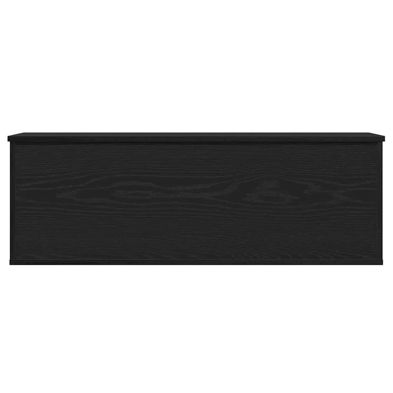 vidaXL Tároló Doboz tárolóval Musta tammi 102 x 35 x 35 cm Faanyag