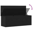 vidaXL Tároló Doboz tárolóval Fekete tölgy 102 x 35 x 35 cm Faanyag