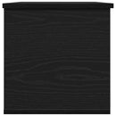 vidaXL Tároló Doboz tárolóval Fekete tölgy 102 x 35 x 35 cm Faanyag