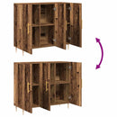 vidaXL Széf Régi fa 90 x 34 x 80 cm Faanyag