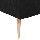 vidaXL Széf Fekete tölgy 90 x 34 x 80 cm Faanyag