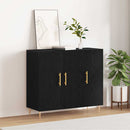 vidaXL Széf Fekete tölgy 90 x 34 x 80 cm Faanyag