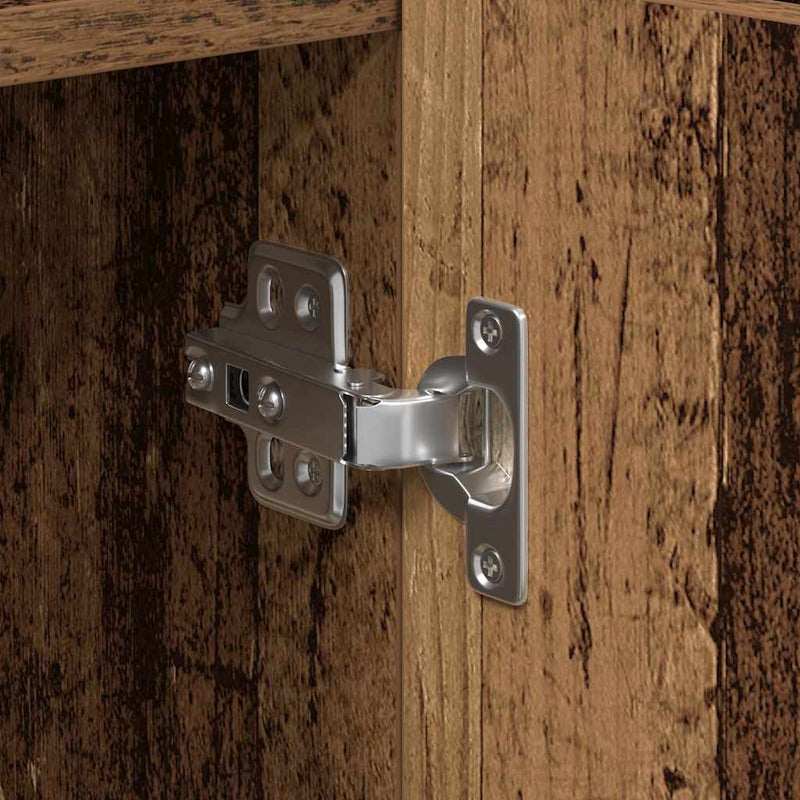 vidaXL Széf Régi fa 90 x 34 x 80 cm Faanyag