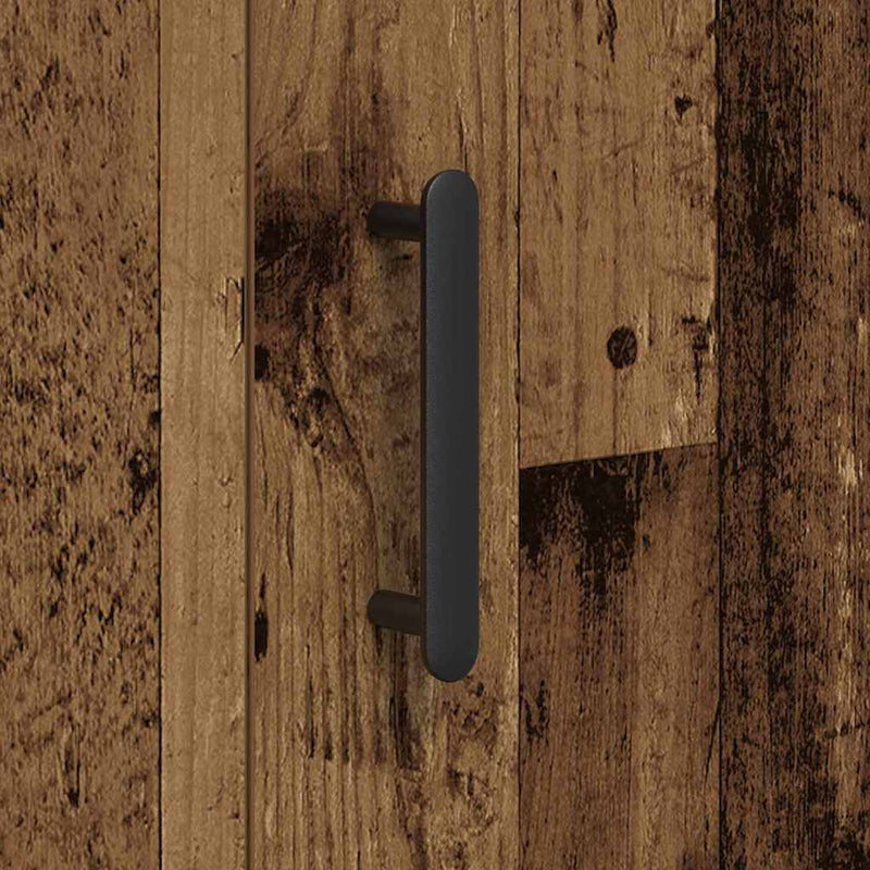 vidaXL Széf Régi fa 90 x 34 x 80 cm Faanyag