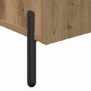 vidaXL Széf kézműves tölgy 90 x 34 x 80 cm Faanyag