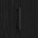 vidaXL Széf Musta tammi 90 x 34 x 80 cm Faanyag