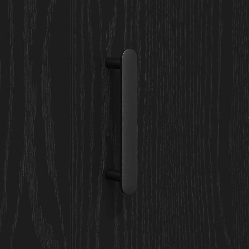 vidaXL Széf Musta tammi 90 x 34 x 80 cm Faanyag