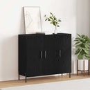 vidaXL Széf Fekete tölgy 90 x 34 x 80 cm Faanyag