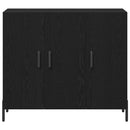 vidaXL Széf Musta tammi 90 x 34 x 80 cm Faanyag