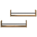 vidaXL Falpolc Falra szerelhető 2 pcs Artisan tölgy 60 x 16 x 14 cm