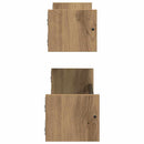 vidaXL Falpolc Falra szerelhető 2 pcs Artisan tölgy 60 x 16 x 14 cm
