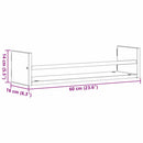 vidaXL Falpolc Falra szerelhető 2 pcs Artisan tölgy 60 x 16 x 14 cm