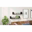 vidaXL Falpolc Falra szerelhető 2 pcs Fekete tölgy 60 x 16 x 14 cm