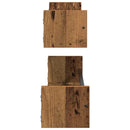 vidaXL Falpolc Falra szerelhető 2 pcs Öreg fa 80 x 16 x 14 cm