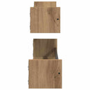 vidaXL Falpolc Falra szerelhető 2 pcs Artisan tölgy 80 x 16 x 14 cm