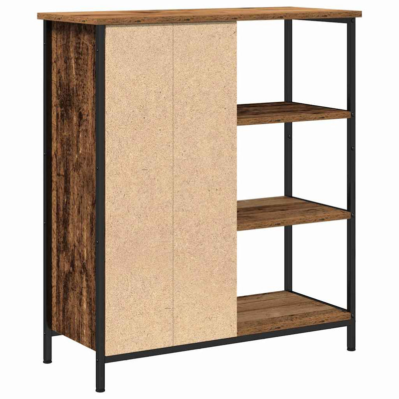 vidaXL Széf Régi fa 70 x 30 x 80 cm Faanyag