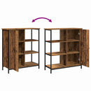 vidaXL Széf Régi fa 70 x 30 x 80 cm Faanyag