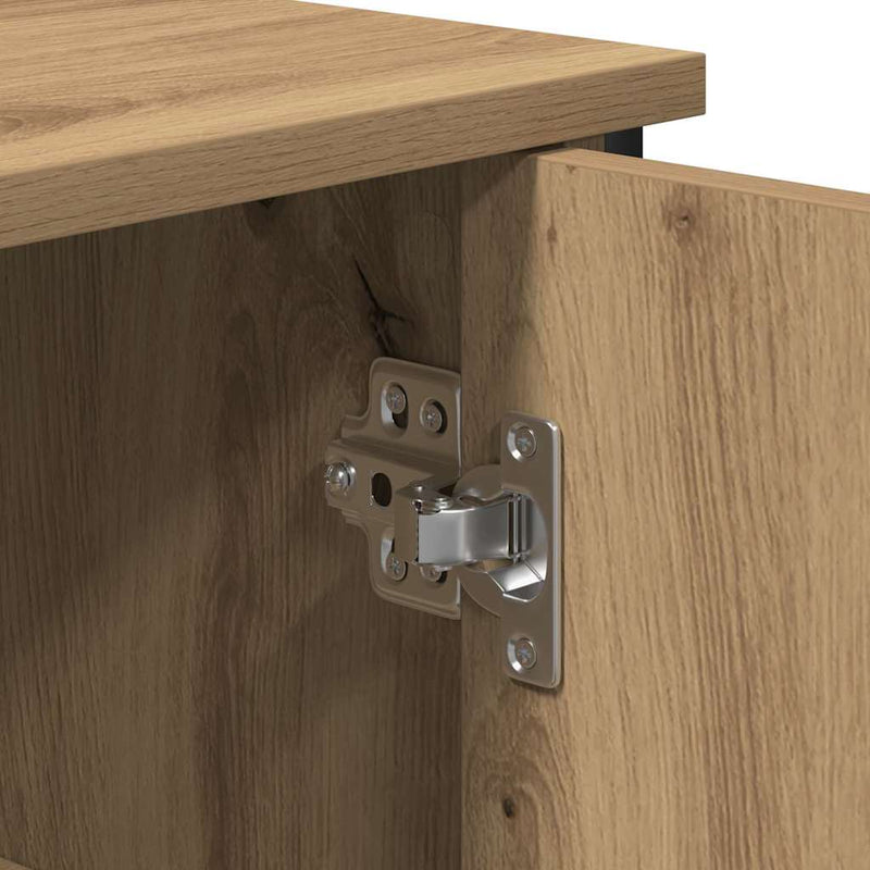 vidaXL Széf kézműves tölgy 70 x 30 x 80 cm Faanyag