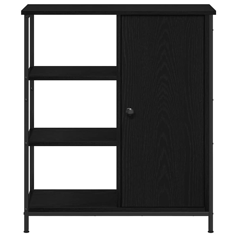 vidaXL Széf Musta tammi 70 x 30 x 80 cm Faanyag