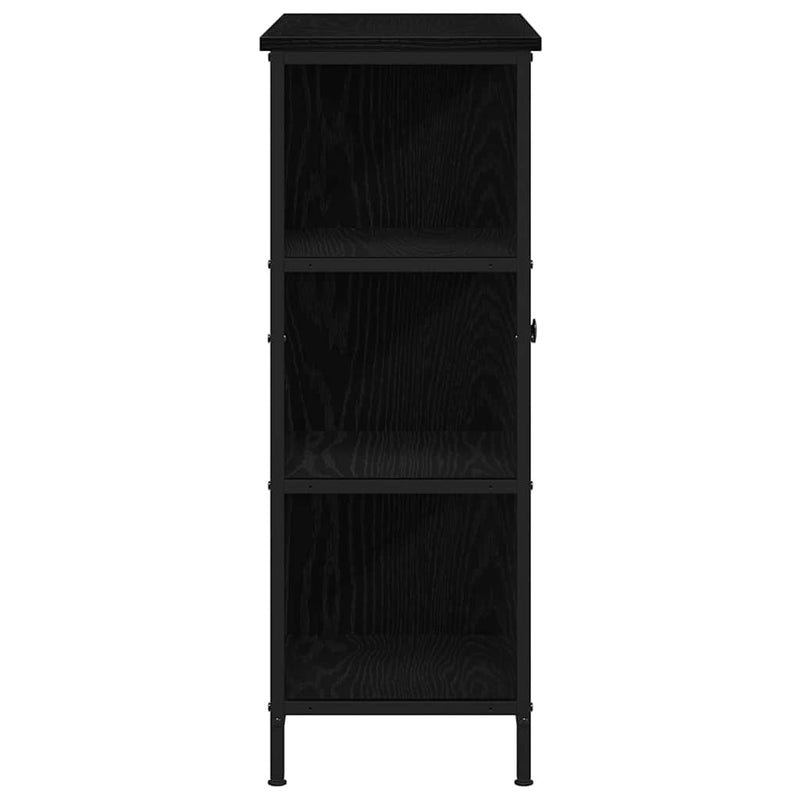 vidaXL Széf Musta tammi 70 x 30 x 80 cm Faanyag