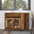 vidaXL Széf Régi fa 100 x 35 x 75 cm Faanyag