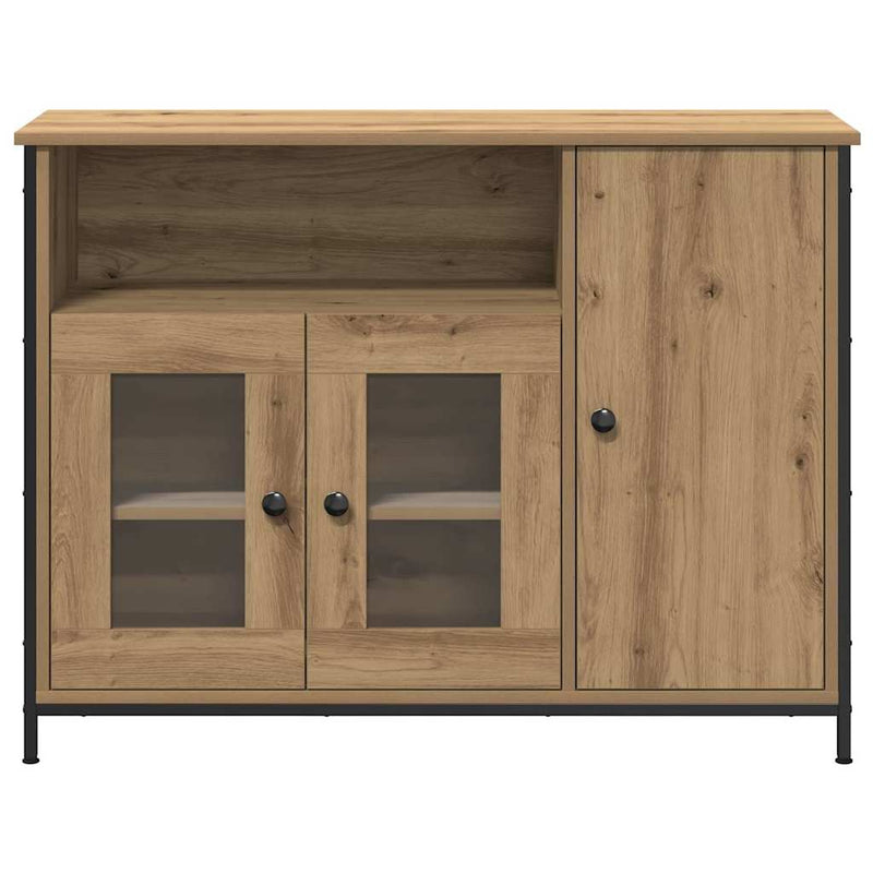 vidaXL Széf kézműves tölgy 100 x 35 x 75 cm Faanyag