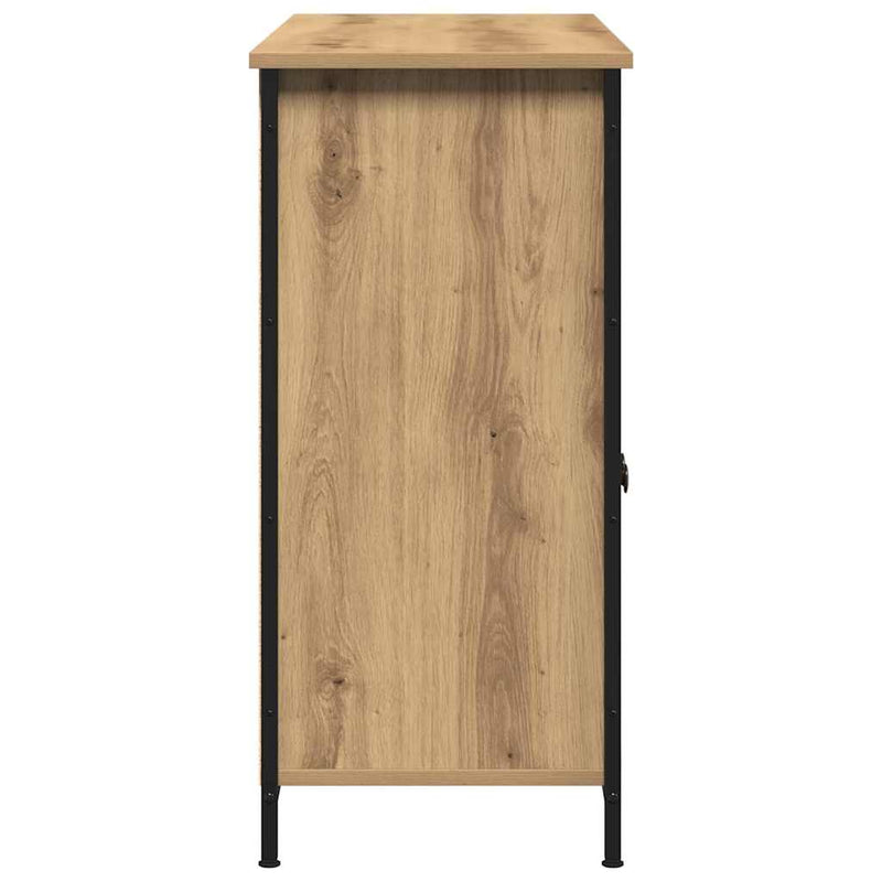 vidaXL Széf kézműves tölgy 100 x 35 x 75 cm Faanyag