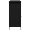 vidaXL Széf Fekete tölgy 100 x 35 x 75 cm