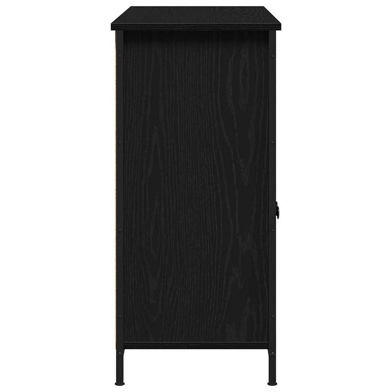 vidaXL Széf Musta tammi 100 x 35 x 75 cm Faanyag