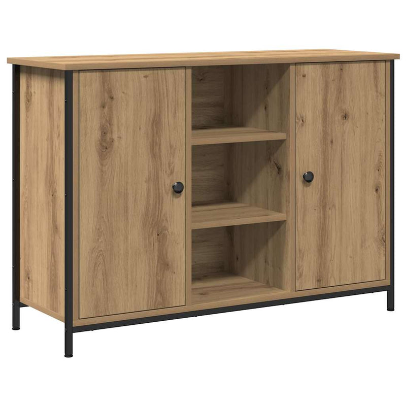 vidaXL Széf kézműves tölgy 100 x 35 x 70 cm Faanyag