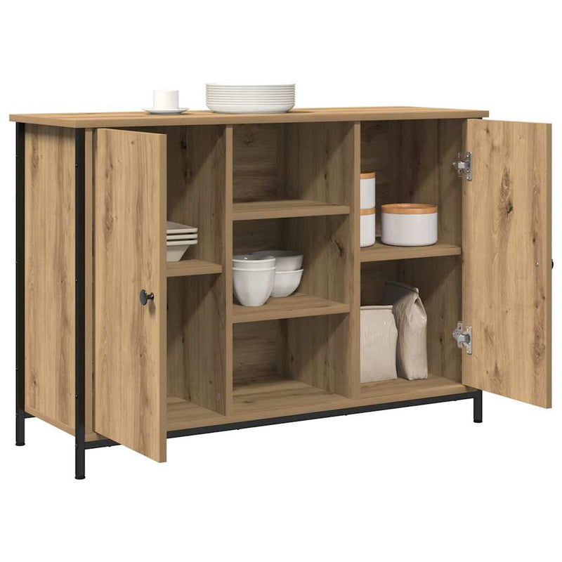 vidaXL Széf kézműves tölgy 100 x 35 x 70 cm Faanyag
