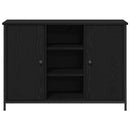 vidaXL Széf Musta tammi 100 x 35 x 70 cm Faanyag