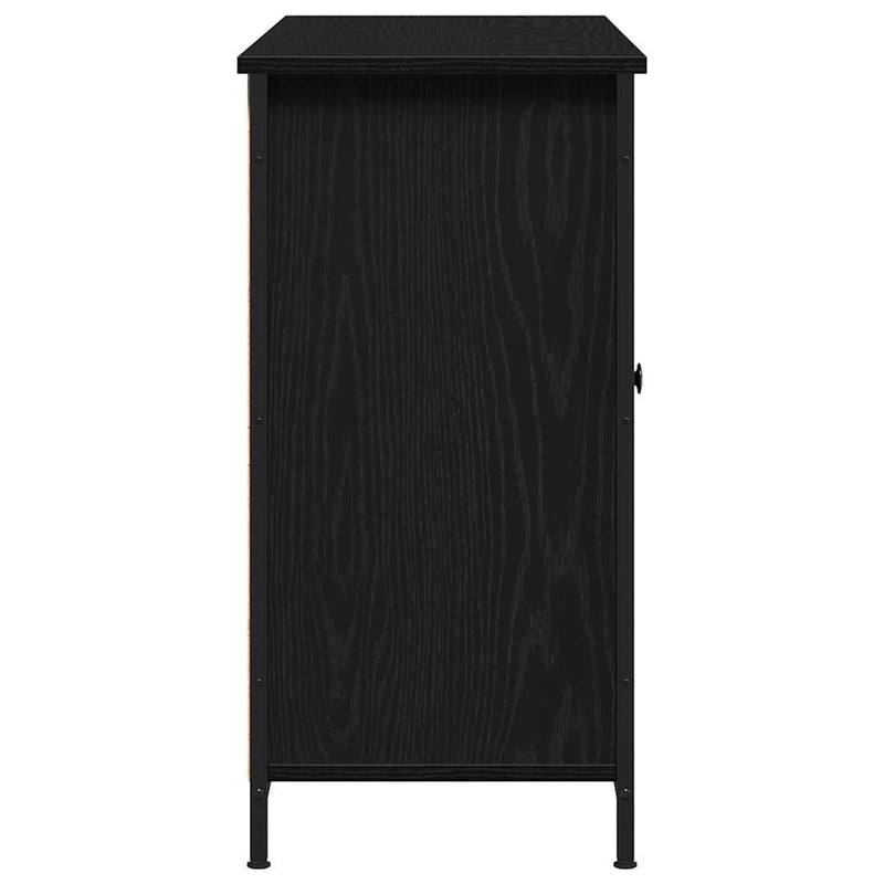 vidaXL Széf Musta tammi 100 x 35 x 70 cm Faanyag