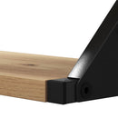 vidaXL Fali polc készlet 3 pcs kézműves tölgy 37 x 12 x 13 cm Faanyag