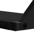 vidaXL Fali polc készlet 3 pcs Musta tammi 37 x 12 x 13 cm Faanyag