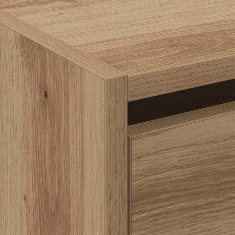 vidaXL Cipőszekrény tárolóval kézműves tölgy 60 x 21 x 57 cm Faanyag