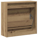 vidaXL Cipőszekrény polcokkal Artisan tölgy 60 x 21 x 57 cm Faanyag