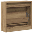 vidaXL Cipőszekrény polcokkal Artisan tölgy 60 x 21 x 57 cm Faanyag