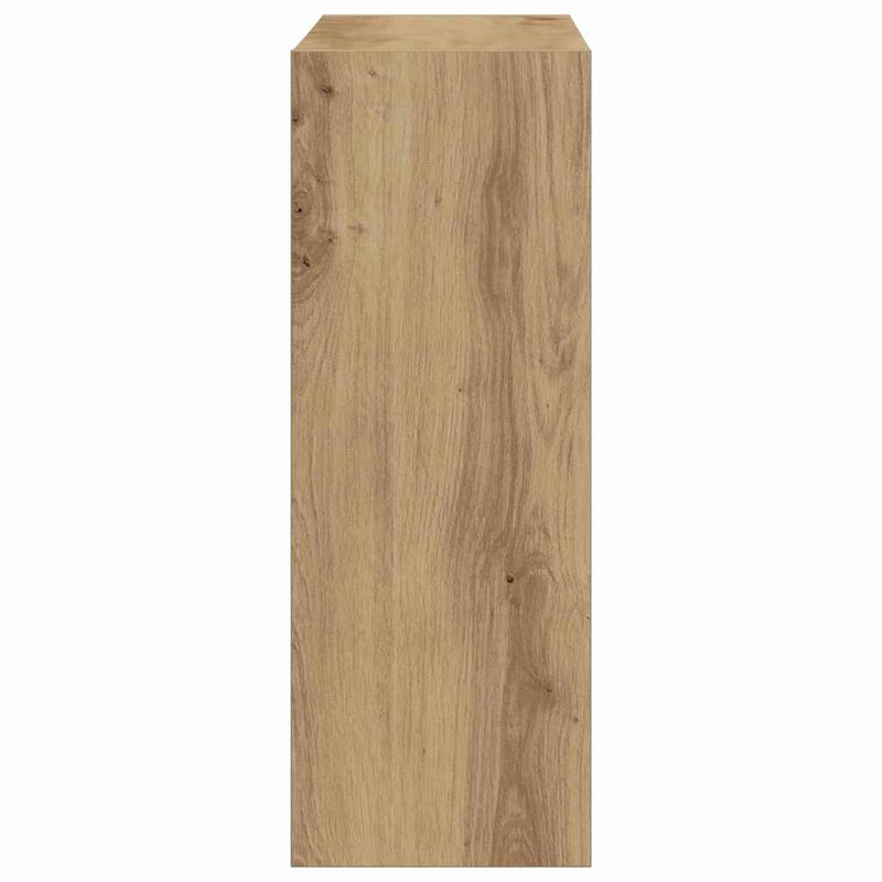 vidaXL Cipőszekrény tárolóval kézműves tölgy 60 x 21 x 57 cm Faanyag