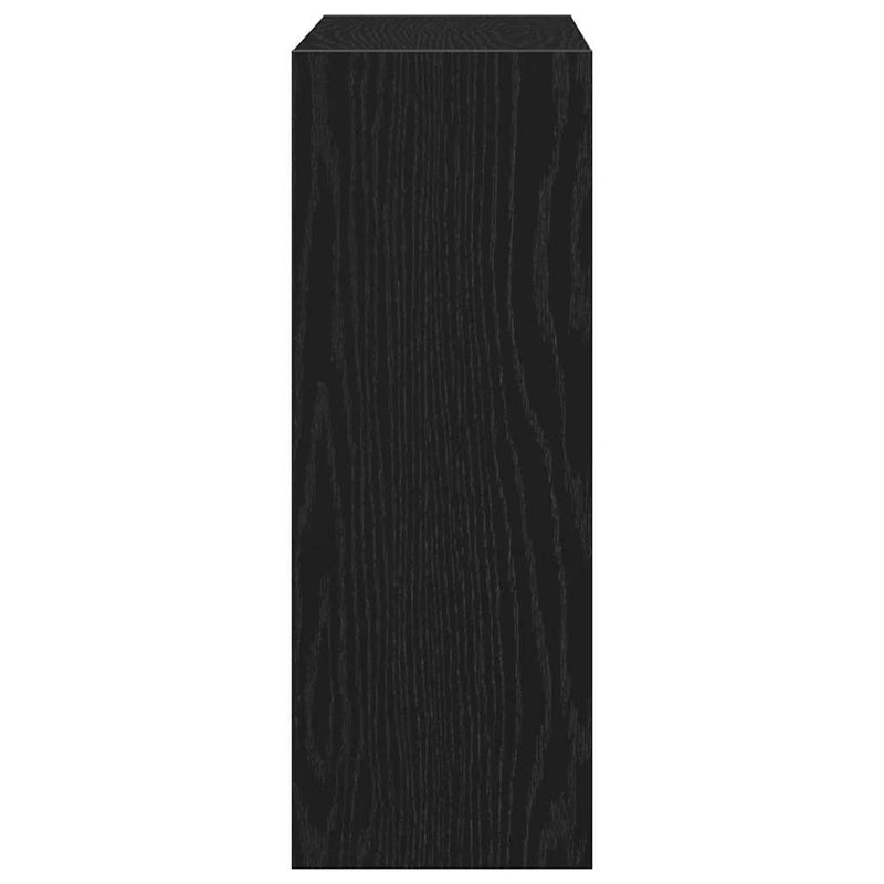 vidaXL Cipőszekrény tárolóval Musta tammi 60 x 21 x 57 cm Faanyag