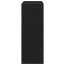 vidaXL Cipőszekrény polcokkal Fekete tölgy 60 x 21 x 57 cm Faanyag