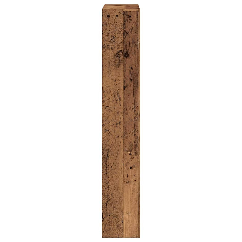 vidaXL Cipőszekrény tárolóval Régi fa 80 x 21 x 125.5 cm Faanyag