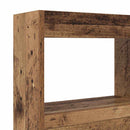 vidaXL Fejtámla LED -es lámpákkal Öreg fa 120 x 17 x 102 cm Faanyag